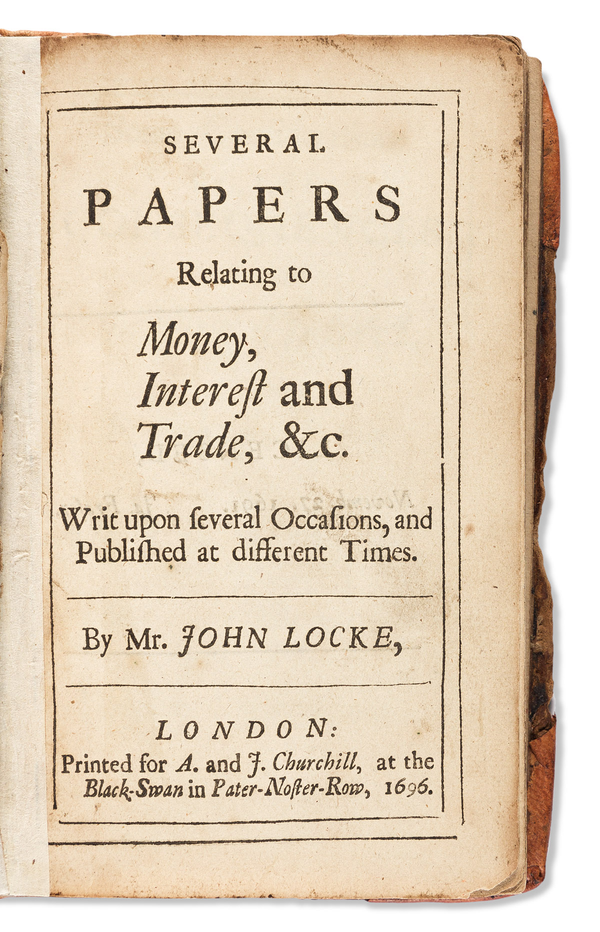 [Economics] Locke, John (1632-1704) Several Papers Relating to Money, Interest, and Trade, &c.
